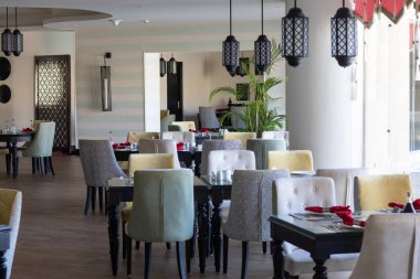 Mısır, Rixos Alamein, 28 Ağustos 2024: Bir tatil köyünde bir Çin restoranının içi