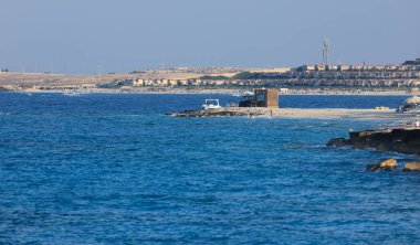  Mısır 'da eski bir deniz kenti manzarası