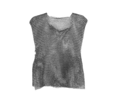 Şövalye zinciri beyaz arkaplanda izole edildi