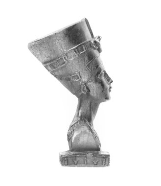 Kleopatra biblosu beyaz arkaplanda izole edildi