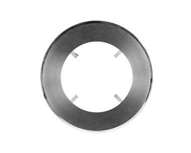 beyaz arkaplanda izole metal standı