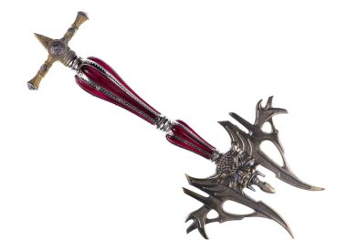 Beyaz arka planda izole edilmiş İskandinav asası