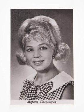 Kazakistan, Almaty, 6 Temmuz 2025: Sovyet film sanatçısının fotoğrafı