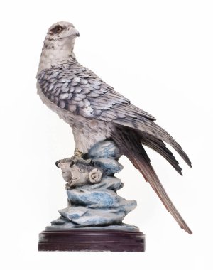 seramik kartal biblosu beyaz arkaplanda izole edildi