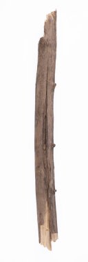 old broken stick isolated on white background