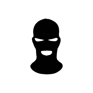 balaclava mask icon. Simple style counterterrorism poster background symbol. brand logo design element. balaclava mask t-shirt printing. Vector for sticker.