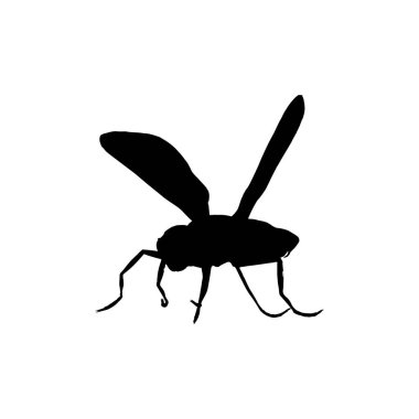 Mosquito icon. Simple style anti mosquito medicine poster background symbol. Mosquito brand logo design element. Mosquito t-shirt printing. Vector for sticker.