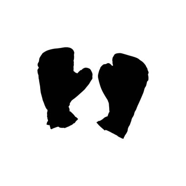 Boxing gloves icon. Simple style boxing sport lessons big sale poster background symbol. Boxing brand logo design element. Boxing gloves t-shirt printing. Vector for sticker.