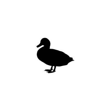Duck icon. Simple style zoological garden ticket big sale poster background symbol. Duck brand logo design element. Duck t-shirt printing. vector for sticker.