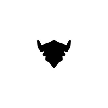 Bull icon. Simple style poster meat shop big sale background symbol. Bull brand logo design element. Bull t-shirt printing. Vector for sticker.