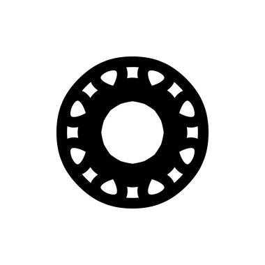 Bearing icon. Simple style bearing big sale poster background symbol. Bearing brand logo design element. Bearing t-shirt printing. Vector for sticker.