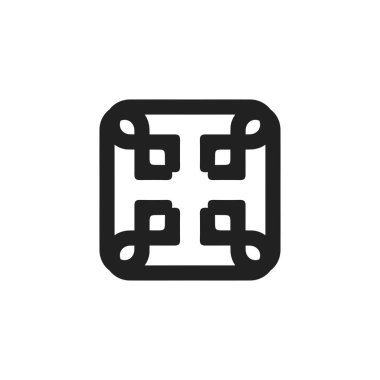 Full screen icon. Simple style poster background symbol. Full screen brand logo design element. Full screen t-shirt printing. Vector for sticker.