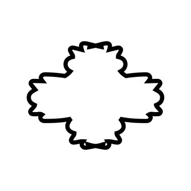 Text frame icon. Simple style big sale poster background symbol. logo design element. T-shirt printing. Vector for sticker.