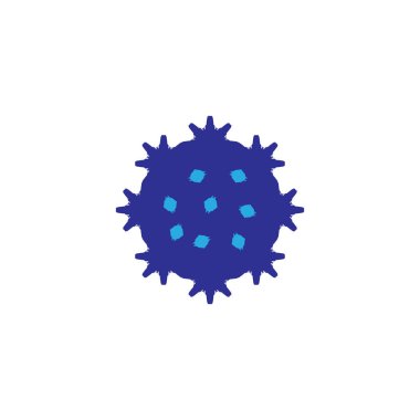 Corona virus icon. Simple style Corona virus poster background symbol. brand logo design element. Corona virus t-shirt printing. Vector for sticker.