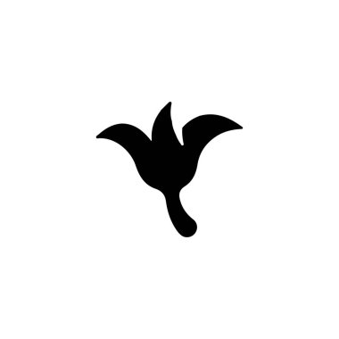 Flower bouquet icon. Simple style Flower shop poster background symbol. Make bouquet free sign. Flower brand logo design element. Flower bouquet t-shirt printing. Vector for sticker.