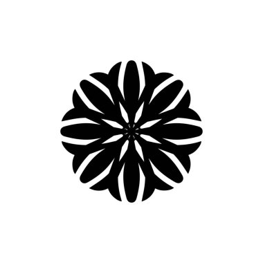 Flower icon. Simple style Flower shop poster background symbol. Flower brand logo design element. Flower t-shirt printing. Vector for sticker.