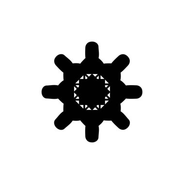 Settings icon. Simple style technology repair company big sale poster background symbol. Settings button. Repair brand logo design element. Settings t-shirt printing. Vector for sticker.