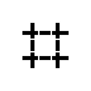 Hashtag icon. Simple style social media agency poster background symbol. Hashtag brand logo design element. Hashtag t-shirt printing. Vector for sticker.