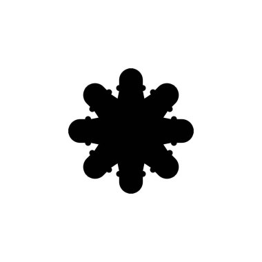 Eight pointed star icon. Simple style support service contact phone poster background symbol. Eight pointed star brand logo design element. Eight pointed star t-shirt printing. Vector for sticker.