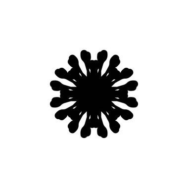 Kar ikonu. Basit bir stil mağazası kış büyük satış poster sembolü. Kar markası logo tasarım elemanı. Kar tişörtü baskısı. Çıkartma için vektör.