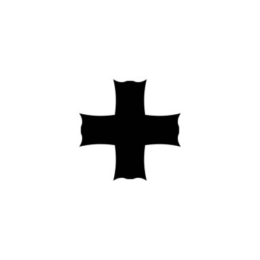 X simgesi. Basit tarz tehlike arkaplan sembolü. X marka logo tasarım elemanı. X-shirt baskısı. Çıkartma için vektör.