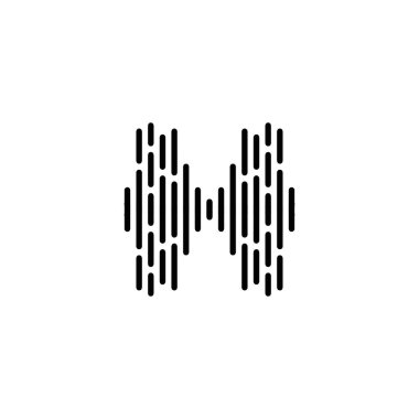 Mankafa simgesi. Basit bir spor salonu turnuvasındaki poster sembolü. Dumbbell marka logo tasarım elemanı. Aptal tişört baskısı. Çıkartma için vektör.