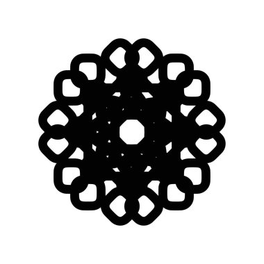 Çiçek ikonu. Basit bir çiçek arkaplan sembolü. Çiçek markası logo tasarım elementi. Çiçekli tişört baskısı. Çıkartma için vektör.