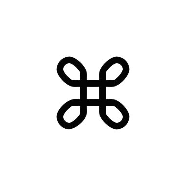 Komut düğmesi. Komut simgesi. Basit stil internet teknolojisi poster arkaplan sembolü. Komut düğmesi logo tasarım elemanı. Komut düğmesi tişörtü yazdırma. Çıkartma için vektör.