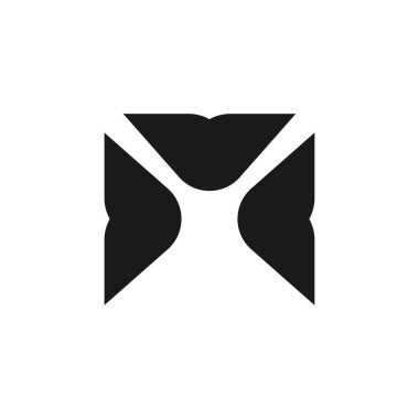 Yer imi simgesi. Basit bir kitapçı poster sembolü. Yer imi düğmesi. Yer imi logo tasarım elemanı. Yer imi tişört baskısı. Çıkartma için vektör.