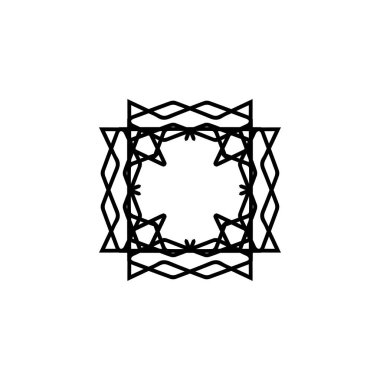 Metin çerçevesi. Metin çerçeve simgesi. Basit stil poster çerçeve arkaplan sembolü. Metin çerçeveli logo tasarım elemanı. Metin çerçeveli tişört baskısı. Çıkartma için vektör.