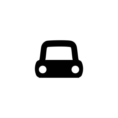 Car icon. Simple style taxi poster background symbol. Car brand logo design element. Car t-shirt printing. vector for sticker.