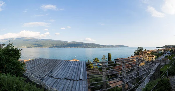 Vista Sobre Pueblo Gargnano Lago Garda Verano — Foto de Stock