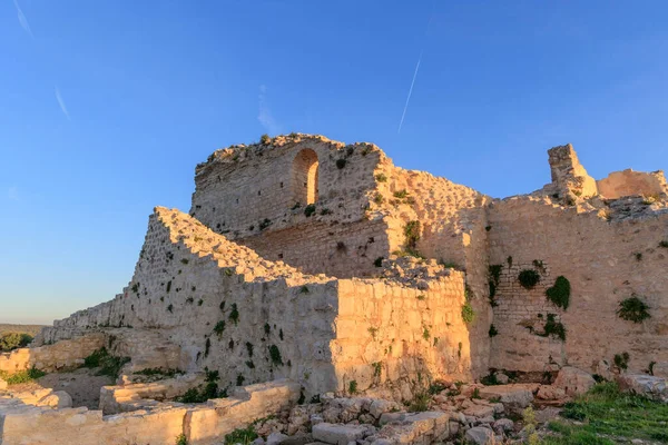 Mura Del Castello Rovine Kula Turnina Vicino Rovij Istria Retroilluminato — Foto Stock