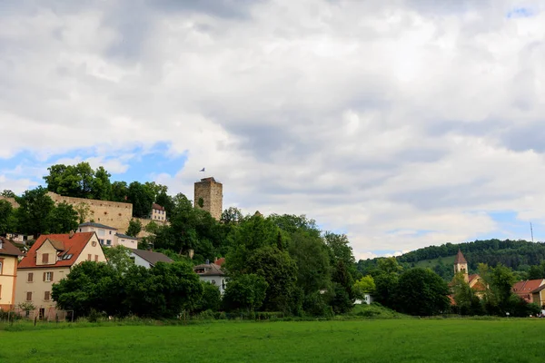 Veduta Del Castello Della Città Pappenheim Baviera — Foto Stock