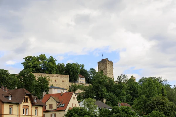 巴伐利亚的城堡和Pappenheim镇 — 图库照片