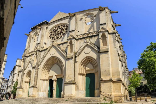 Hauptportal Der Kirche Saint Roch Montpellier Montpellier Frankreich — Stockfoto