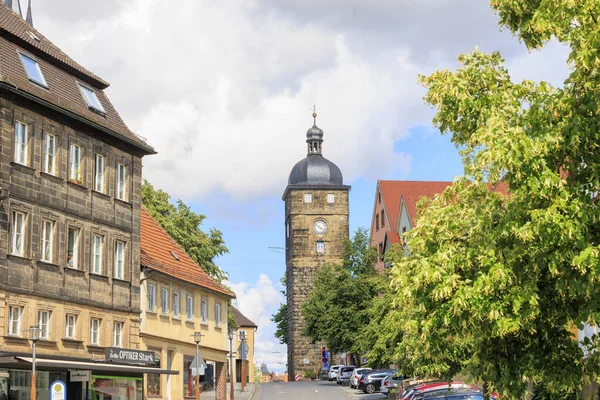 Historical Old Town District Town Lichtenfels Day Blue Sky Cumulus — Φωτογραφία Αρχείου