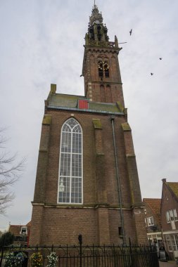 Hollanda 'nın Edam kasabasında küçük bir kilise ve çan kulesi inşa edildi.