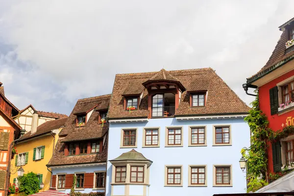 Meersburg 'un eski şehir merkezinde tarihi evler Almanya, Meersburg, Constance Gölü, 27.9.2024