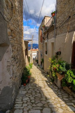 Kasım ayında Lefkara 'nın dağlardaki zanaatkar köyü Lefkara, Kıbrıs Rum Kesimi, Yunanistan, Lefkara, 19.11.2024