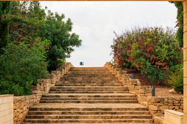 Paphos Arkeoloji Parkındaki Taş Merdiven, Yunanistan, Paphos, 20.11.2024