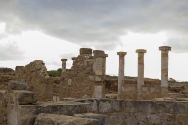 Paphos, Yunanistan, Paphos Arkeoloji Parkındaki Antik Kalıntılar, 20.11.2024