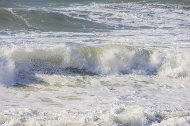 Kıyıya Güçlü Dalgalar Düştü, Paphos, Kıbrıs, 24,11.2024