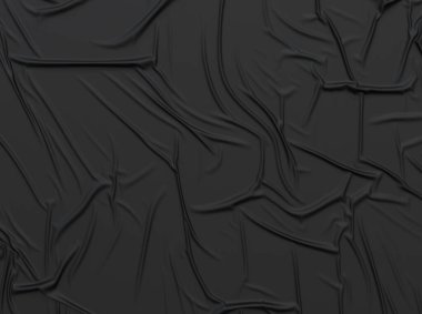 Beyaz buruşmuş poster dokusu. Buruşuk kumaş ya da kağıt maketi