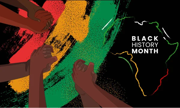 Mois Histoire Des Noirs Concept Vacances Modèle Pour Fond Bannière — Photo