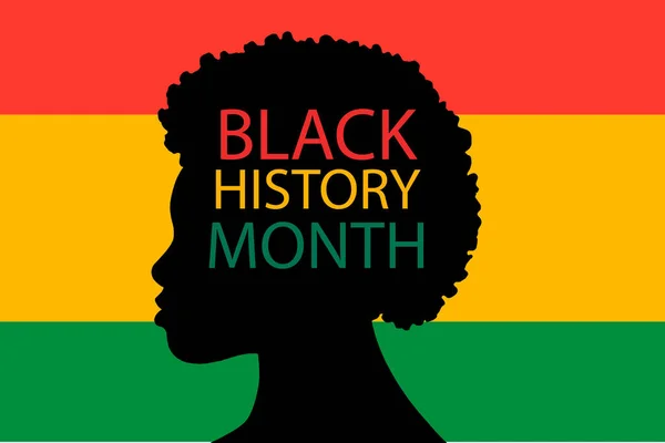Zwarte Geschiedenis Maand Vakantie Concept Sjabloon Voor Achtergrond Banner Kaart — Stockfoto