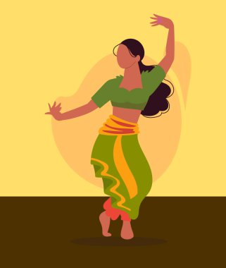 Hint kathak dans formu gösteren resim