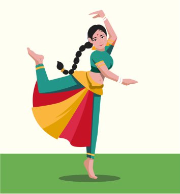Hint kathak dans formu gösteren resim