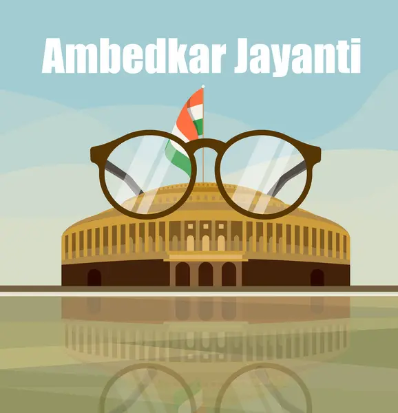 Banner Diseño Feliz Bhimrao Ambedkar Jayanti Plantilla Celebración Fotos de stock libres de derechos