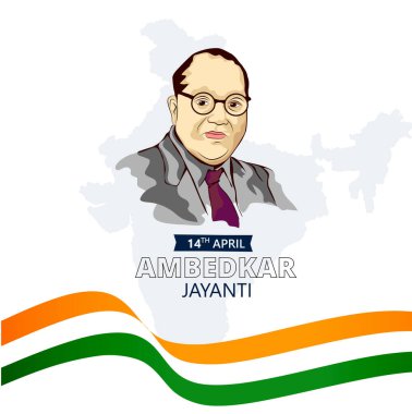 Dr. Bhimrao Ambedkar. B. R. Ambedkar Jayanti, Hindistan.